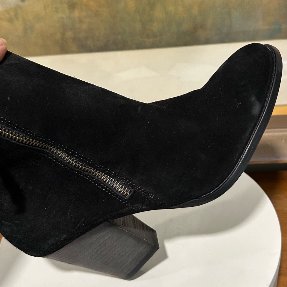 🌹PAUL GREEN🌹Reya Black Suede Bootie Size: 7.5UK - Picture 8 of 14